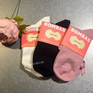 NEW Bombas Women's Lightweight Bow Quarter Sock 3-Pack, Large
